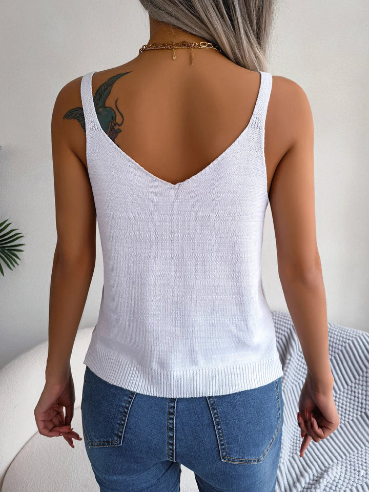 Tulum Texture-Knit Tank Top