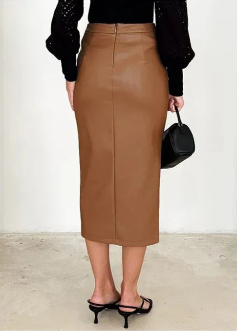 Maeve Leather Skirt
