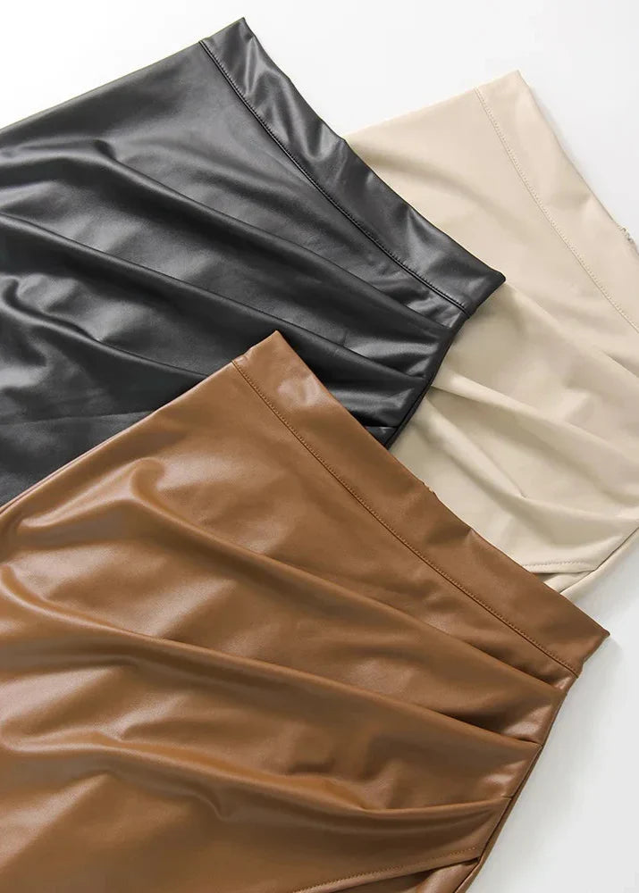 Maeve Leather Skirt