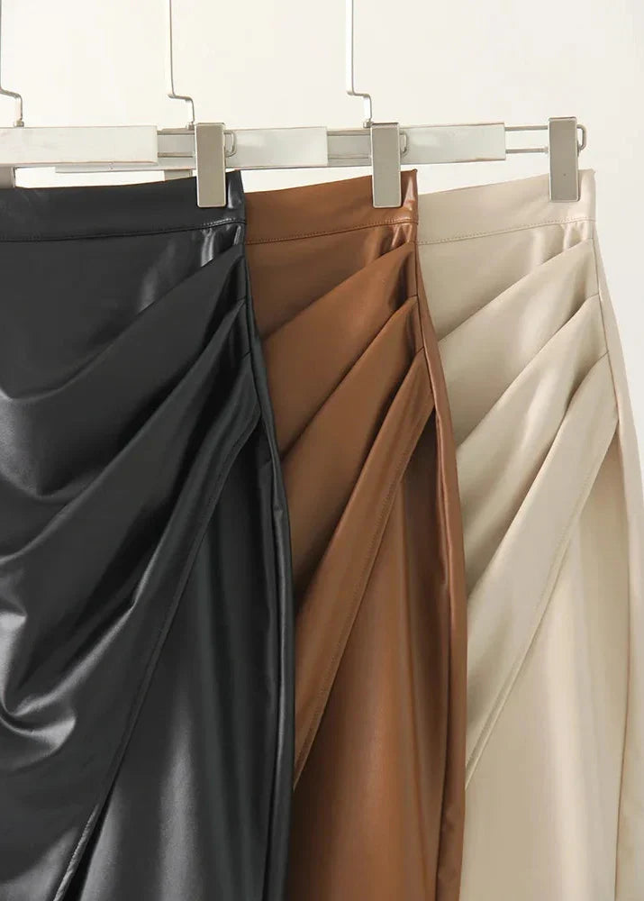 Maeve Leather Skirt