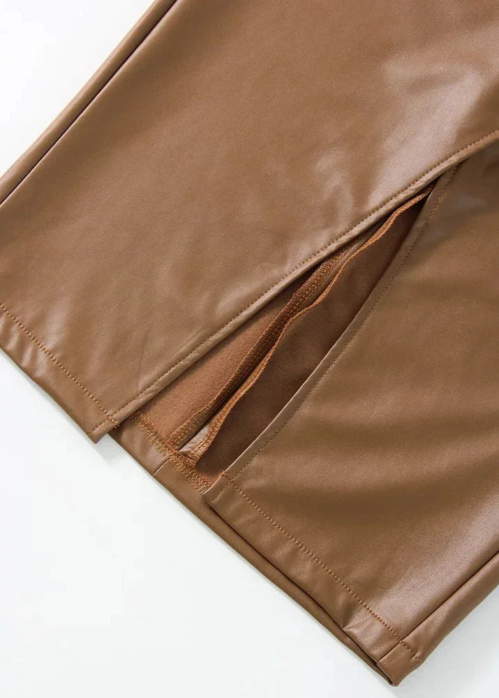 Maeve Leather Skirt