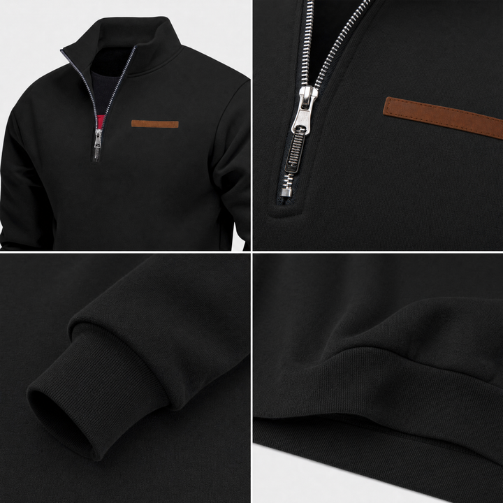 Harlan Quarter Zip Sweater