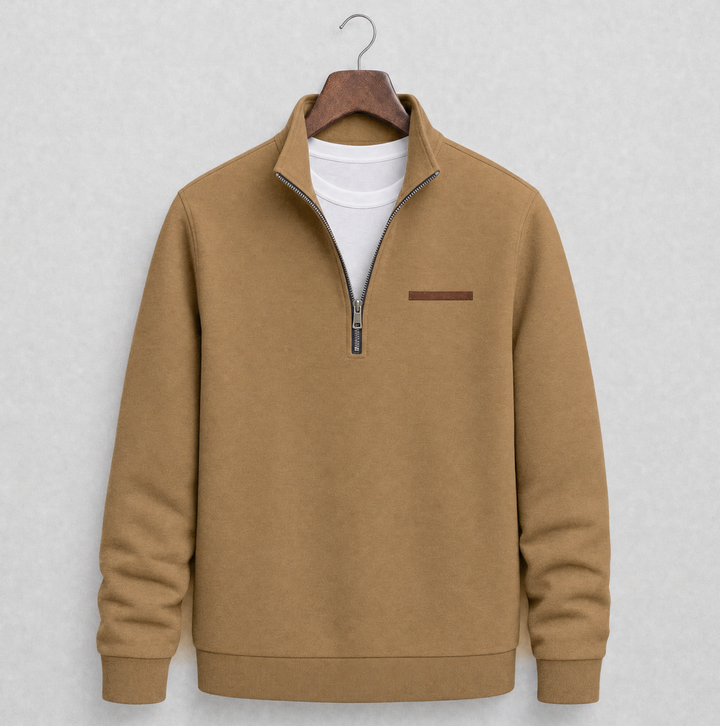 Harlan Quarter Zip Sweater