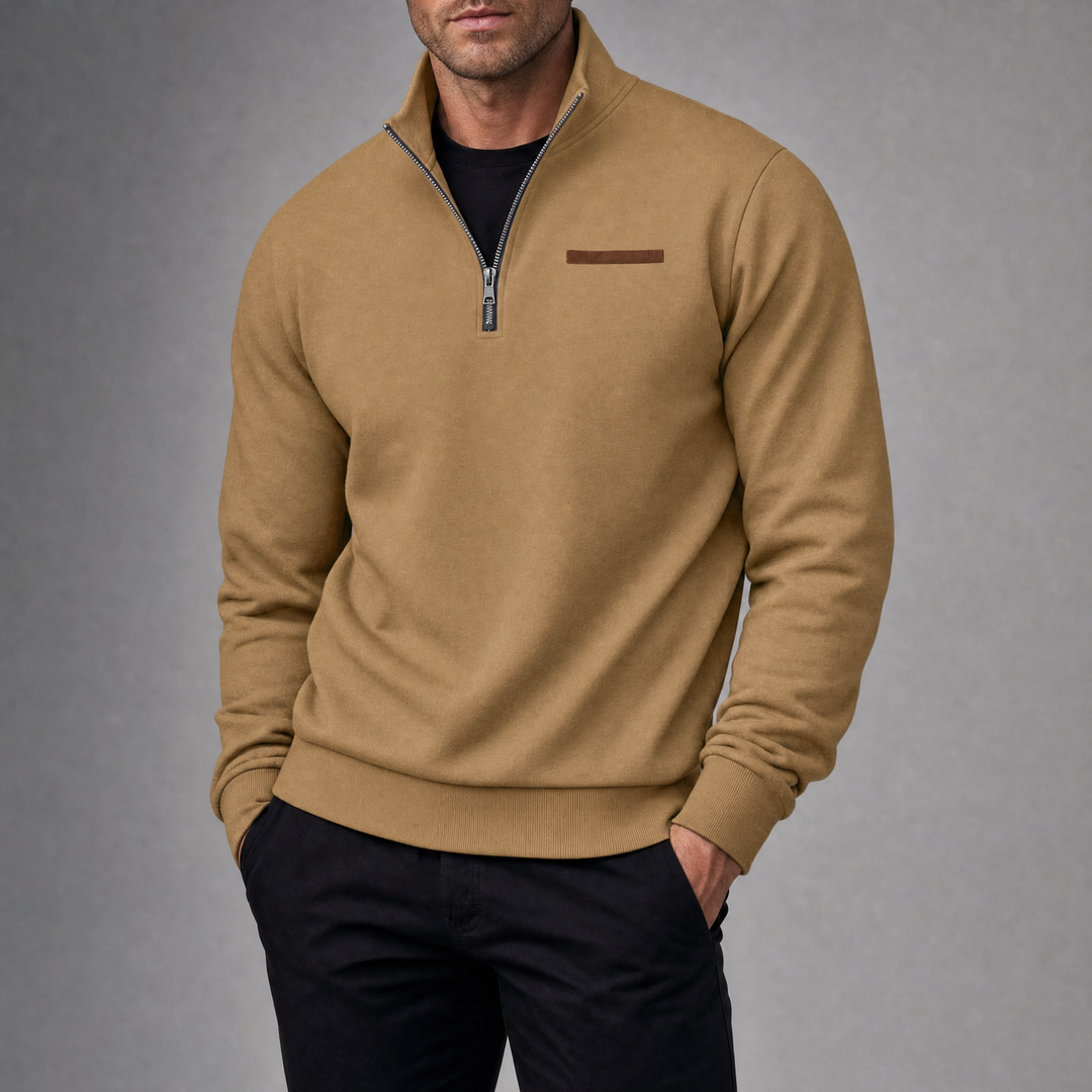 Harlan Quarter Zip Sweater