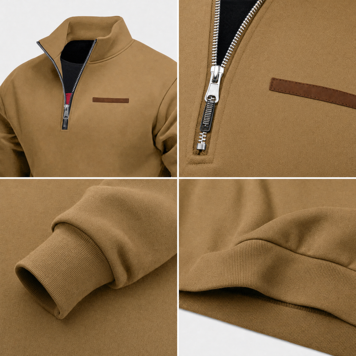 Harlan Quarter Zip Sweater