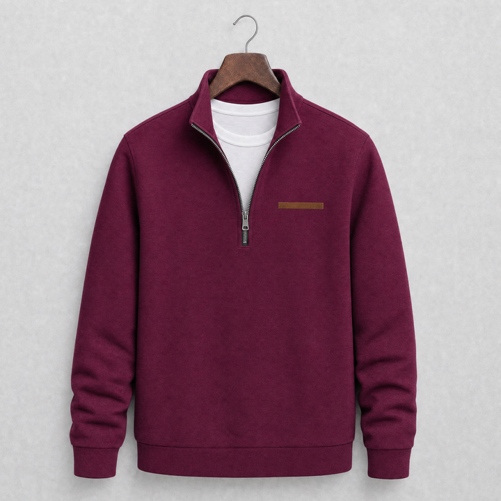 Harlan Quarter Zip Sweater