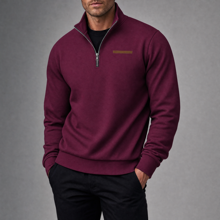 Harlan Quarter Zip Sweater