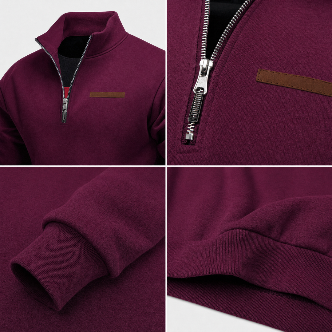 Harlan Quarter Zip Sweater