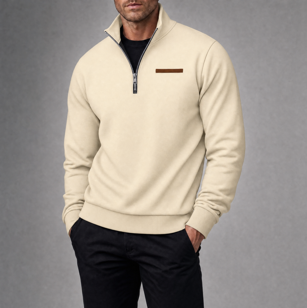 Harlan Quarter Zip Sweater
