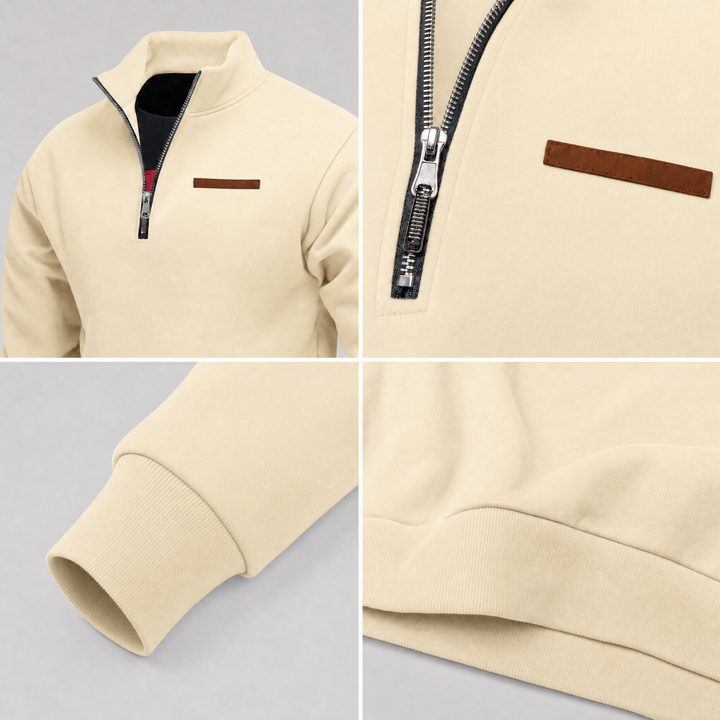 Harlan Quarter Zip Sweater