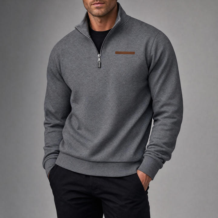 Harlan Quarter Zip Sweater