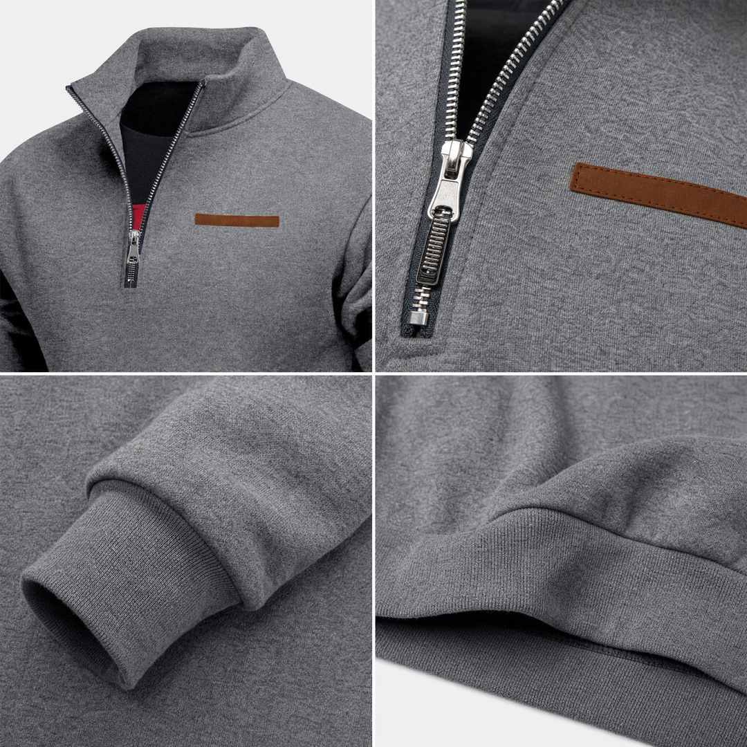 Harlan Quarter Zip Sweater