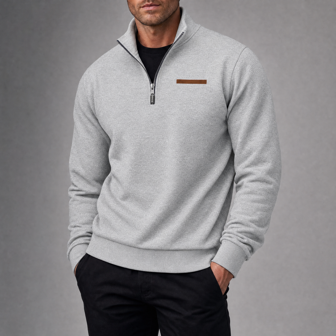 Harlan Quarter Zip Sweater