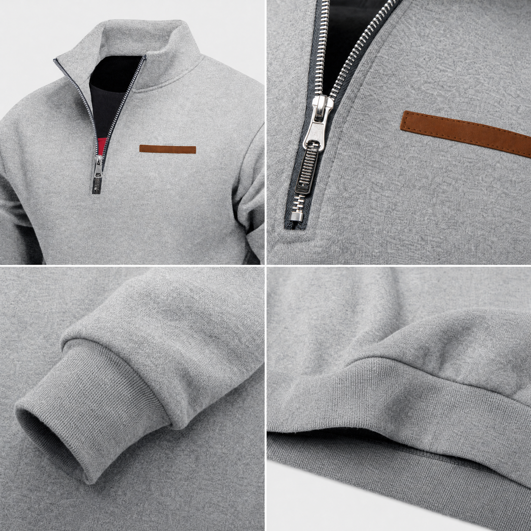 Harlan Quarter Zip Sweater