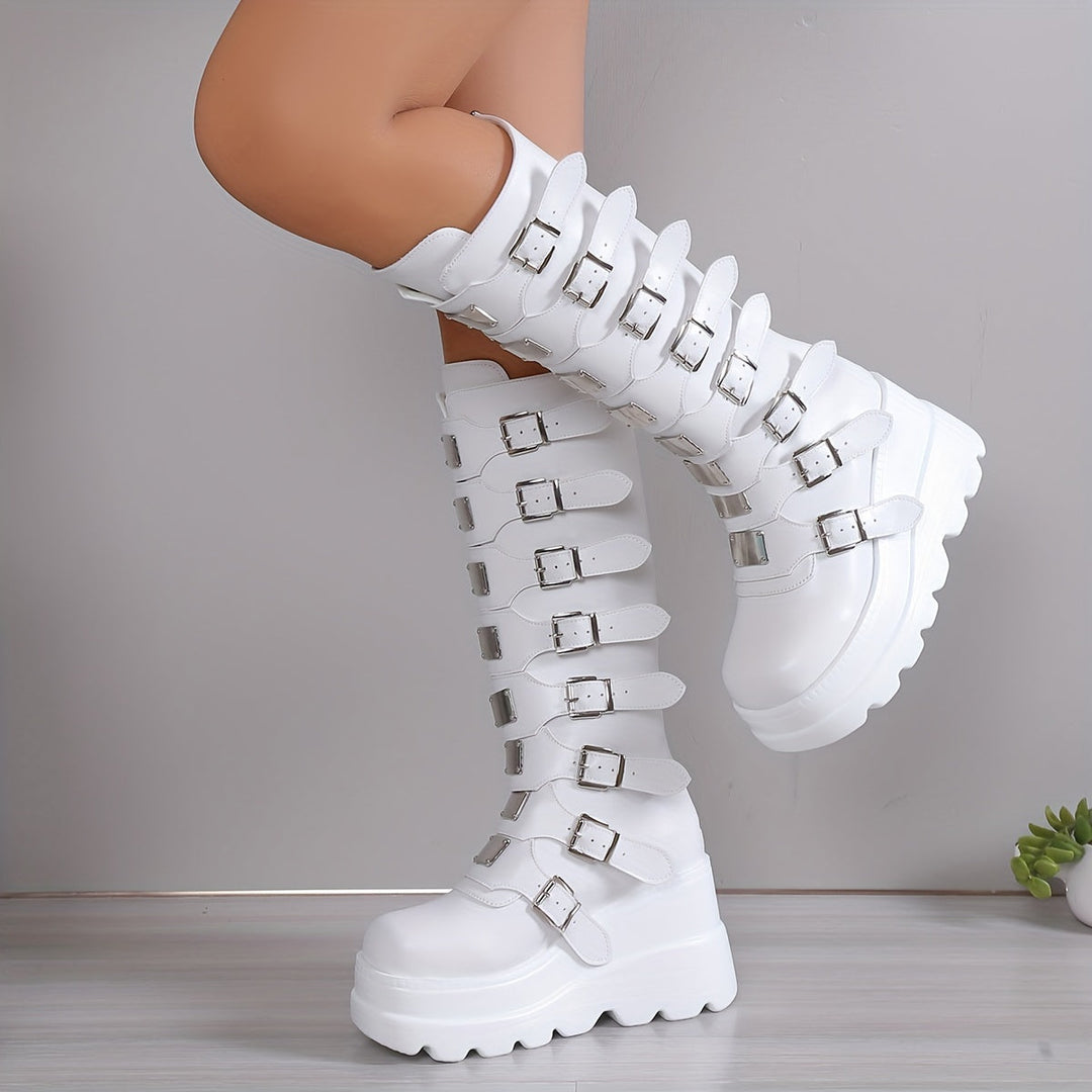 Valkyrie Buckle Platform Boot
