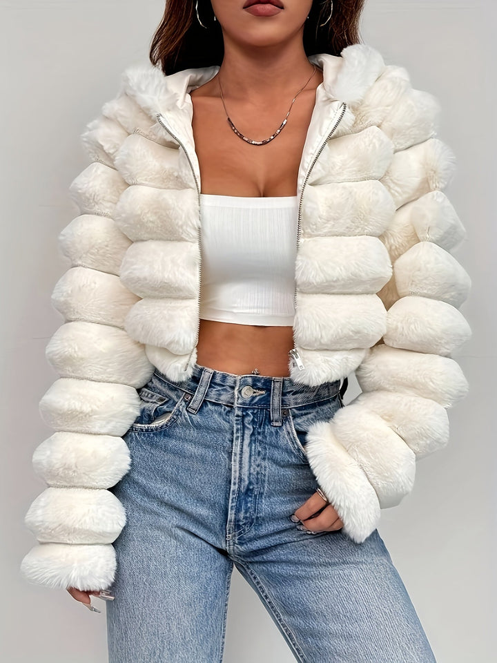 Luxurious Serene Faux Fur Coat