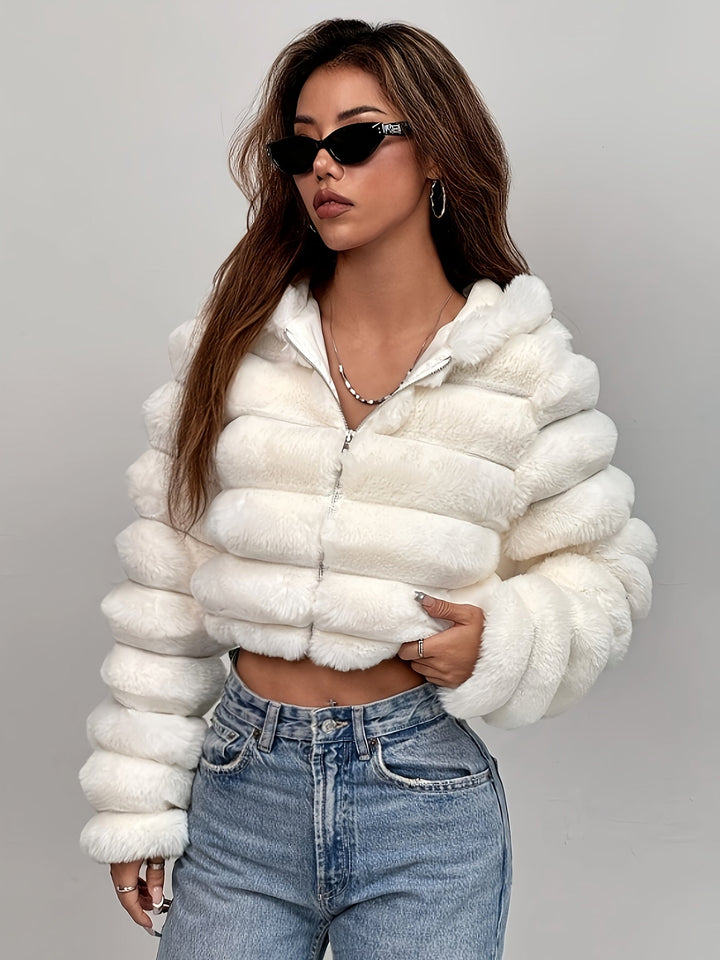 Luxurious Serene Faux Fur Coat