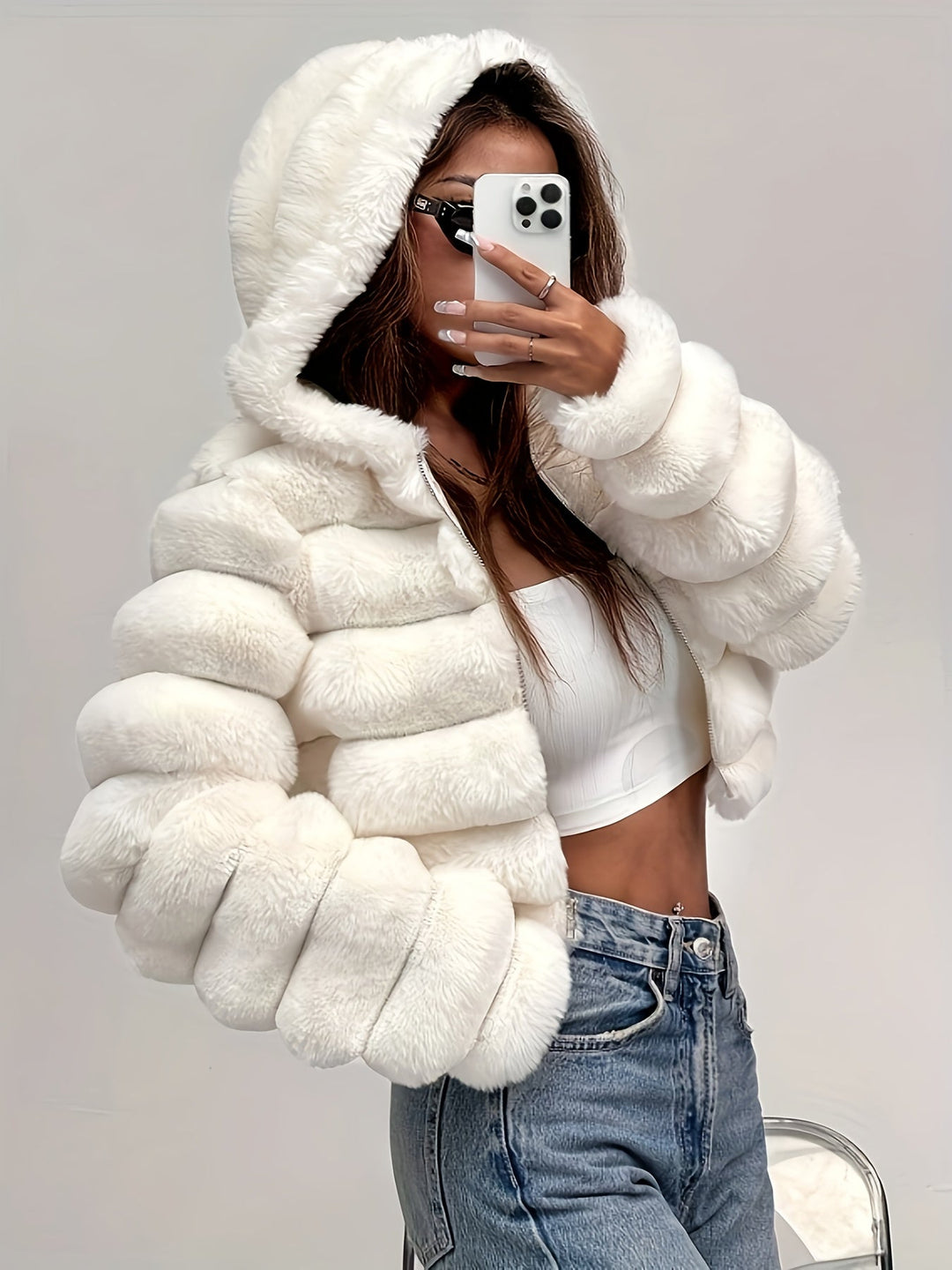 Luxurious Serene Faux Fur Coat