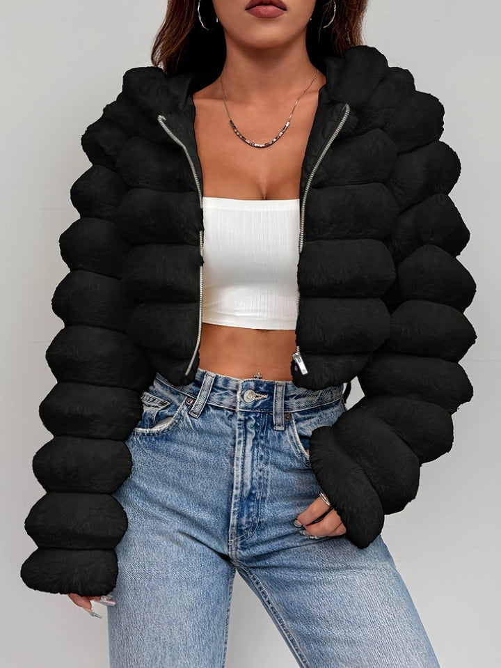 Luxurious Serene Faux Fur Coat