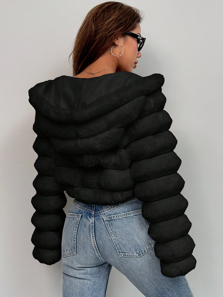 Luxurious Serene Faux Fur Coat