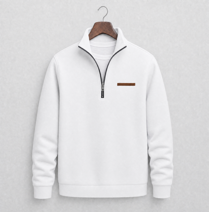Harlan Quarter Zip Sweater