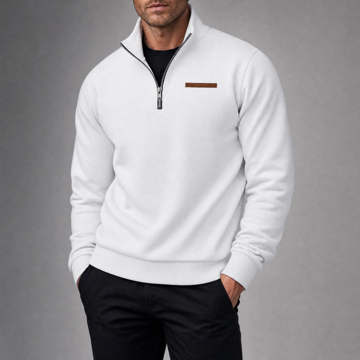 Harlan Quarter Zip Sweater