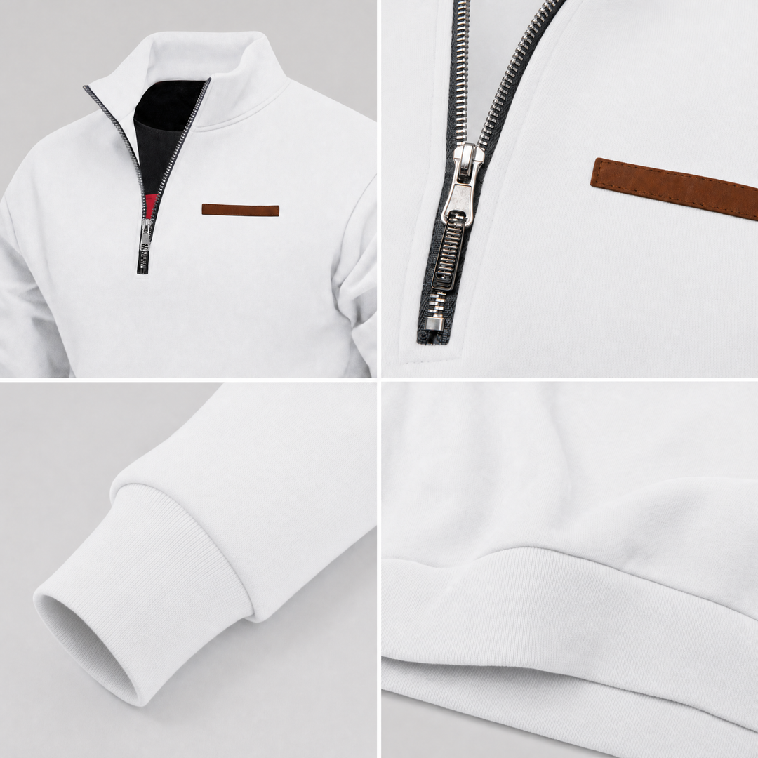 Harlan Quarter Zip Sweater